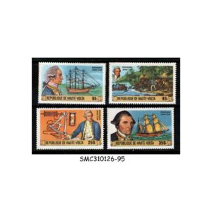 Stamps from UPPER VOLTA - 1978 250th ANNIVERSARY OF JAMES COOK - 4V - MINT NH