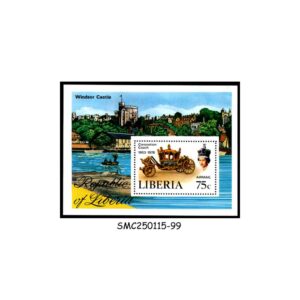 Stamps from LIBERIA - 1978 25th ANNIVERSARY OF QEII CORONATION - MIN. SHEET - MINT NH