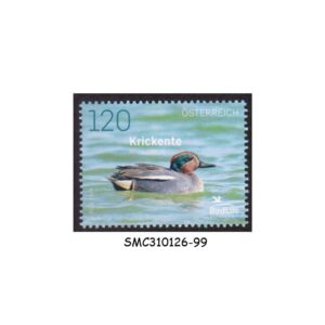 Stamps from AUSTRIA - 2025 100 EURASIAN TEAL / DUCK BIRD - 1V MINT NH