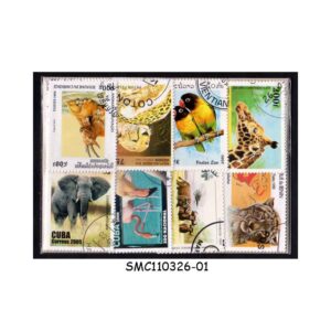 COLLECTION OF WILD ANIMALS STAMPS FROM DIFFERENT COUNTRIES - 50V - USED