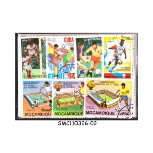 COLLECTION OF FOOTBALL / SOCCER STAMPS FROM DIFFERENT COUNTRIES - 50V - USED