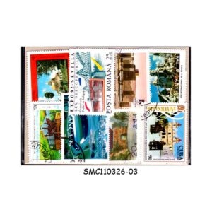 COLLECTION OF ARCHITECTURE STAMPS FROM DIFFERENT COUNTRIES - 50V - USED