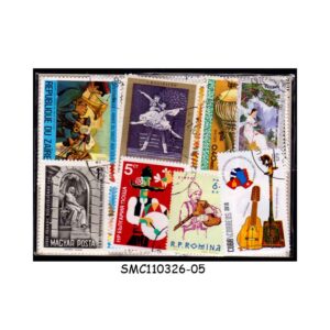 COLLECTION OF MUSIC & DANCE STAMPS FROM DIFFERENT COUNTRIES - 50V - USED