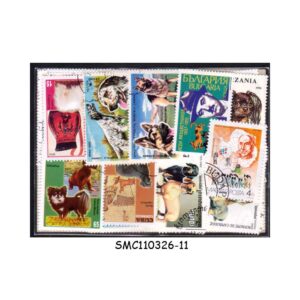 COLLECTION OF DOGS STAMPS FROM DIFFERENT COUNTRIES - 50V - USED