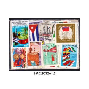 COLLECTION OF FLAG STAMPS FROM DIFFERENT COUNTRIES - 50V - USED
