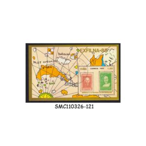 Stamps from CUBA - 1985 STAMP EXHIBITION EXFILNA '85 - MIN. SHEET CTO