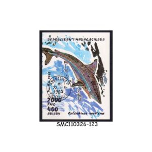Stamps from MADAGASCAR - 1993 SHARK / MARINE LIFE - MIN. SHEET CTO