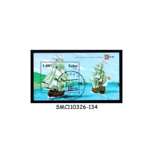 Stamps from CUBA - 1996 CAPEX '86 PHILATELIC EXHIBITION / SHIP - MIN. SHEET CTO