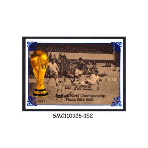 Stamps from NORTH KOREA - 1985 FINALS OF THE FOOTBALL WORLD CUP / SOCCER - MIN. SHEET CTO