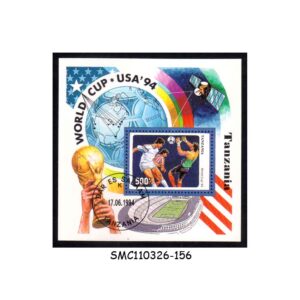 Stamps from TANZANIA - 1994 WORLD CUP OF FOOTBALL - USA '94 - MIN. SHEET CTO