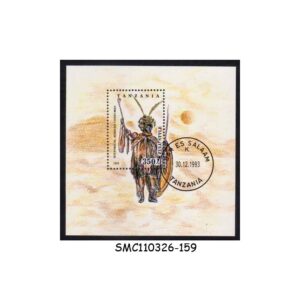 Stamps from TANZANIA - 1993 AFRICAN COSTUMES - MIN. SHEET CTO