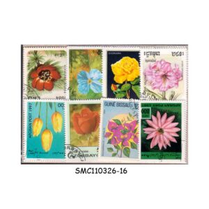 COLLECTION OF FLOWERS STAMPS FROM DIFFERENT COUNTRIES - 50V - USED