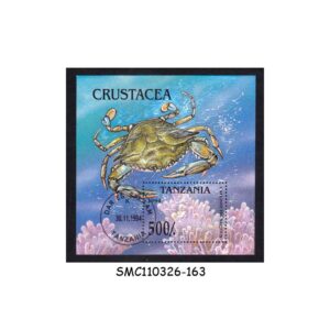 Stamps from TANZANIA - 1994 CRUSTACEAN - CRAB / MARINE ANIMALS - MIN. SHEET CTO