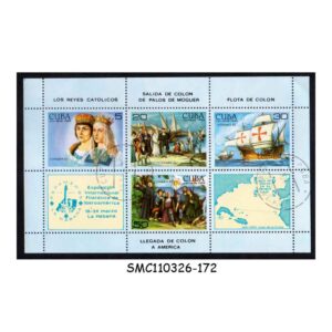 Stamps from CUBA - 1984 ESPAMER '84 PHILATELIC EXHIBITION IN HAVANA - MIN. SHEET CTO