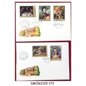 Stamps from HUNGARY - 1968 PAINTINGS FROM THE MUSEUM OF FINE ARTS,  BUDAPEST - FDC 2nos