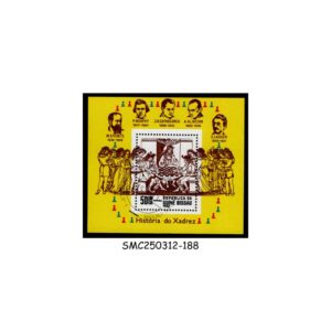 Stamps from GUINEA BISSAU - 1983 HISTORY OF CHESS - MIN. SHEET - CTO