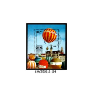 Stamps from GUINEA BISSAU - 1983 200th ANNIVERSARY OF FIRST MANNED FLIGHT / BALLOON - MIN. SHEET - CTO