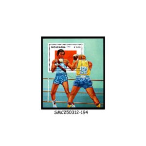 Stamps from NICARAGUA - 1983 9th PAN-AMERICAN GAMES / BOXING - MIN. SHEET - CTO