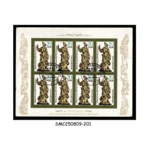 Stamps from GERMANY - 1984 ART FROM THE GREEN VAULT DRESDEN - MIN. SHEET - CTO