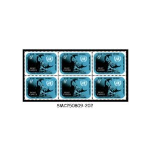 Stamps from UNITED NATIONS UNO - 1970 FIGHT CANCER - BLOCK OF 6 - MINT NH