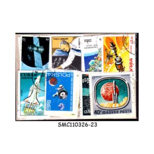 COLLECTION OF SPACE STAMPS FROM DIFFERENT COUNTRIES - 50V - USED