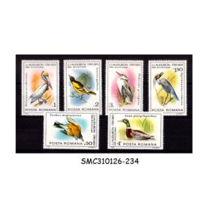Stamps from ROMANIA - 1985 NATURE / BIRDS - 6V - MINT NH