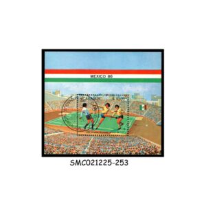 Stamps from NICARAGUA - 1985 FIFA WORLD CUP MEXICO '86 / SOCCER - MIN. SHEET CTO