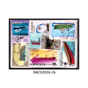 COLLECTION OF SHIPS STAMPS FROM DIFFERENT COUNTRIES - 50V - USED