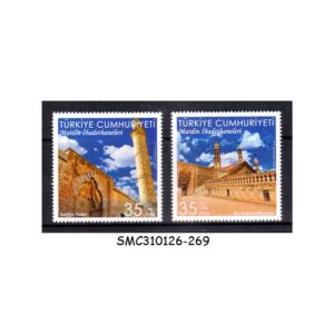 Stamps from TURKEY TÜRKIYE - 2025 HISTORIC RELIGIOUS STRUCTURES OF MARDIN / MOSQUE & MONASTERY - 2V MINT NH