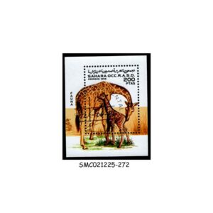 Stamps from SAHARA - 1996 WILD ANIMALS / GIRAFFE - MIN. SHEET - CTO