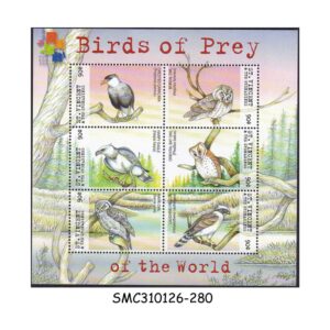 Stamps from ST. VINCENT & THE GRENADINES - 2001 BIRDS OF PREY - MIN. SHEET MINT NH