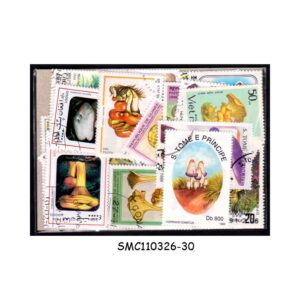 COLLECTION OF MUSHROOMS STAMPS FROM DIFFERENT COUNTRIES - 50V - USED