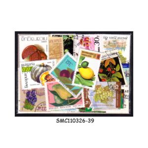 COLLECTION OF FRUITS STAMPS FROM DIFFERENT COUNTRIES - 50V - USED