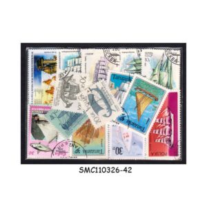 COLLECTION OF SHIPS & BOATS FROM DIFFERENT COUNTRIES - 50V - USED