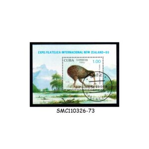 Stamps from CUBA - 1990 NEW ZEALAND '90 EXPO / KIWI - MIN. SHEET CTO