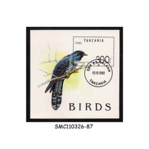 Stamps from TANZANIA - 1992 EUROPEAN CUCKOO / BIRDS - MIN. SHEET CTO