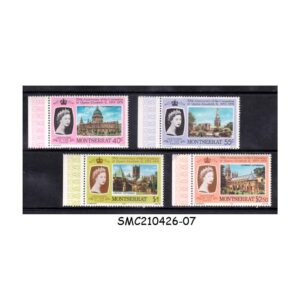 Stamps from MONTSERRAT - 1978 25th ANNIV. OF THE CORONATION OF QUEEN ELIZABETH II - 4V MINT NH