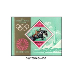 Stamps from HUNGARY - 1972 20th OLYMPIC GAMES MUNCHEN - MIN. SHEET MINT NH