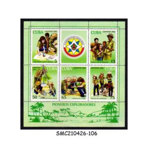 Stamps from CUBA - 2002 EXPLORERS / SCOUTS - MIN. SHEET MINT NH
