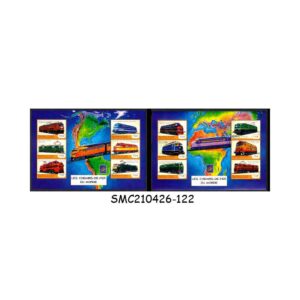 Stamps from GUINEA - 2001 LOCOMOTIVES OF THE WORLD / RAILWAY - SET OF 2 MIN. SHEETS MNH