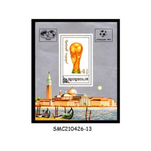 Stamps from MONGOLIA - 1990 WORLD CUP OF FOOTBALL ITALIA '90 ITALY - MIN. SHEET - MINT NH