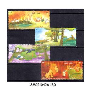 Stamps from INDIA - 2001 STORIES FROM PANCHATANTRA - 8V - MINT NH