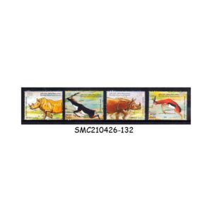 Stamps from INDIA - 2015 3rd INDIA AFRICA FORUM SUMMIT/ ANIMALS -  4V MINT NH
