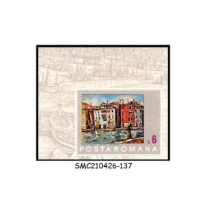 Stamps from ROMANIA - 1972 PAINTING OF VENICE - MIN. SHEET MINT NH