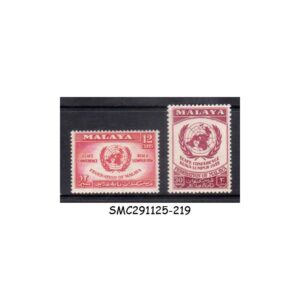 Stamps from MALAYA FEDERATION - 1958 ECAFE CONFERENCE, KUALA LUMPUR SCOTT#85-86 - 2V - MINT NH