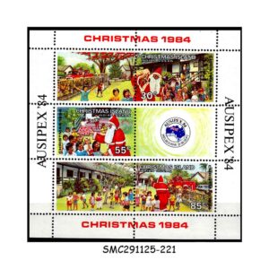 Stamps from CHRISTMAS ISLANDS - 1984 AUSIPEX '84 / CHRISTMAS - MIN. SHEET MINT NH