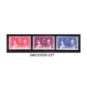 Stamps from  BASUTOLAND - 1937 KGVI CORONATION - 3V - MINT HINGED