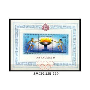 Stamps from SAN MARINO - 1984 23rd SUMMER OLYMPIC GAMES, LOS ANGELES - MIN. SHEET MINT NH