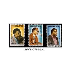 Stamps from BURKINA FASO 1989 20th ANNIV. PANAFRICAN FILM & TELEVISION FESTIVAL FESPACO SCOTT#868-871 3V MINT NH