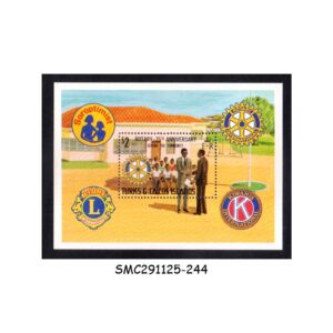 Stamps from TURKS & CAICOS ISLANDS - 1980 ROTARY INTERNATIONAL - MIN. SHEET MINT NH